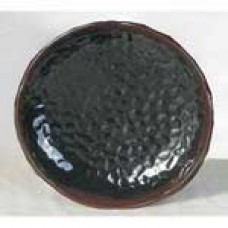 Tenmoku, Lotus Shape Plate, 7 1/4" (185mm)