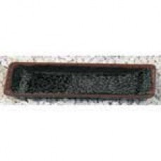 Tenmoku, Rectangular Plate, 11 1/4 x 5" (285mm x 127mm)