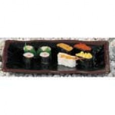 Tenmoku, Wave Rectangular Plate, 11 1/4 x 7" (285mm x 185mm)