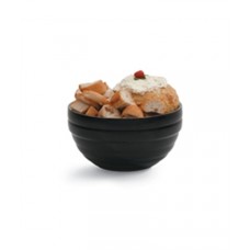 Black Round Insulated Serving Bowl 1.6L