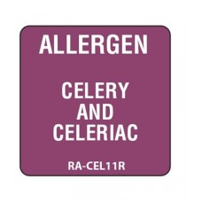 Allergen Removable Celery Label