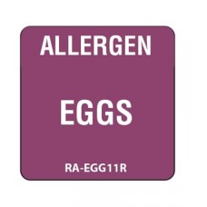 Allergen Removable Eggs Label