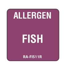 Allergen Removable Fish Label