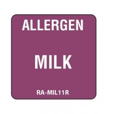 Allergen Removable Milk Label