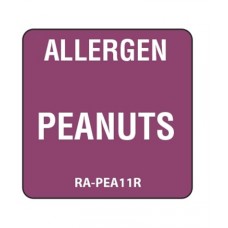 Allergen Removable Peanuts Label