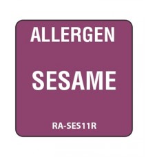 Allergen Removable Sesame Label