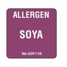 Allergen Removable Soya Label