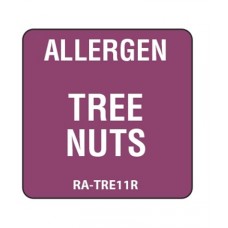 Allergen Removable Treenuts Label