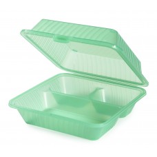 EC-09 Eco Deep 3 Compartment Food Container