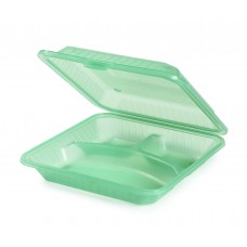 EC-12 Eco Shallow 3 Compartment Food Container