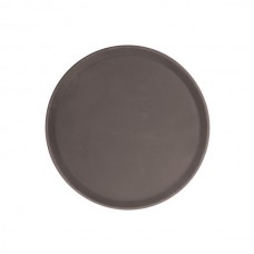 Round Fibreglass Black Tray 11"