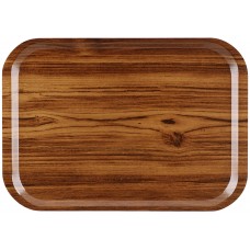 375 X 265 Golden Teak Laminated Fast Food Tray