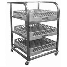 Craven Stainless Steel Glass Tray Trolley