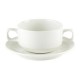 Double Handled Soup Cup & Stand