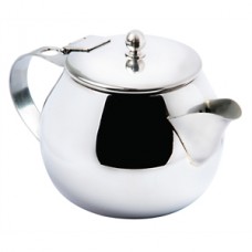 Olympia Non-Drip Teapot Stainless Steel 15oz