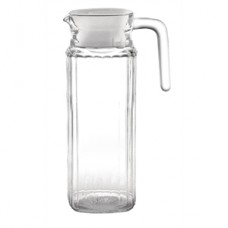 Olympia Ribbed Glass Jugs 1Ltr