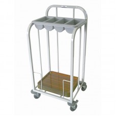 Craven Steel Single Tier Cutlery and Tray Dispense Trolley