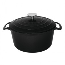 Vogue Black Round Casserole Dish 3.2Ltr