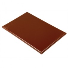 Hygiplas Extra Thick High Density Brown Chopping Board